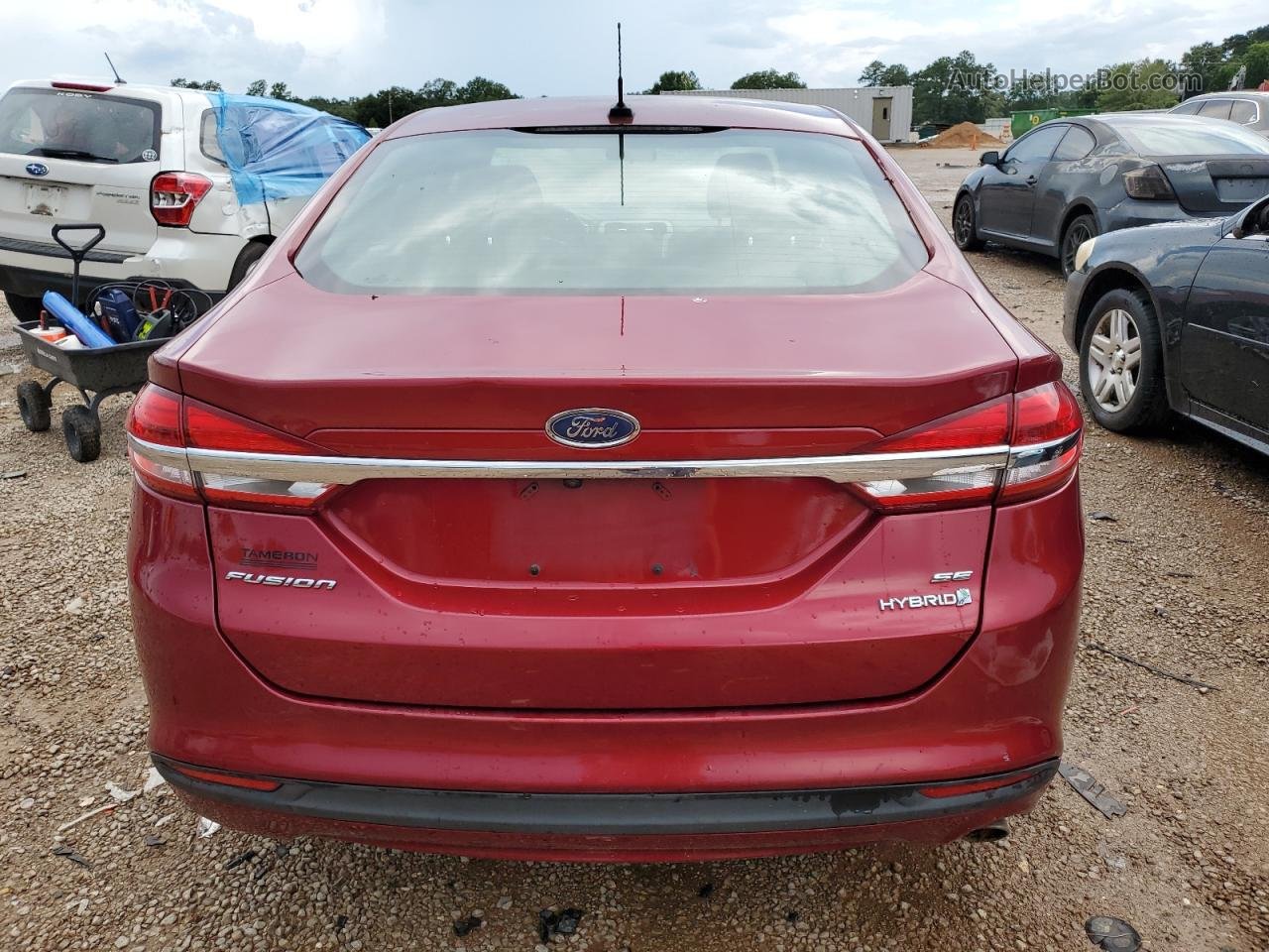 2018 Ford Fusion Se Hybrid Красный vin: 3FA6P0LU5JR172178