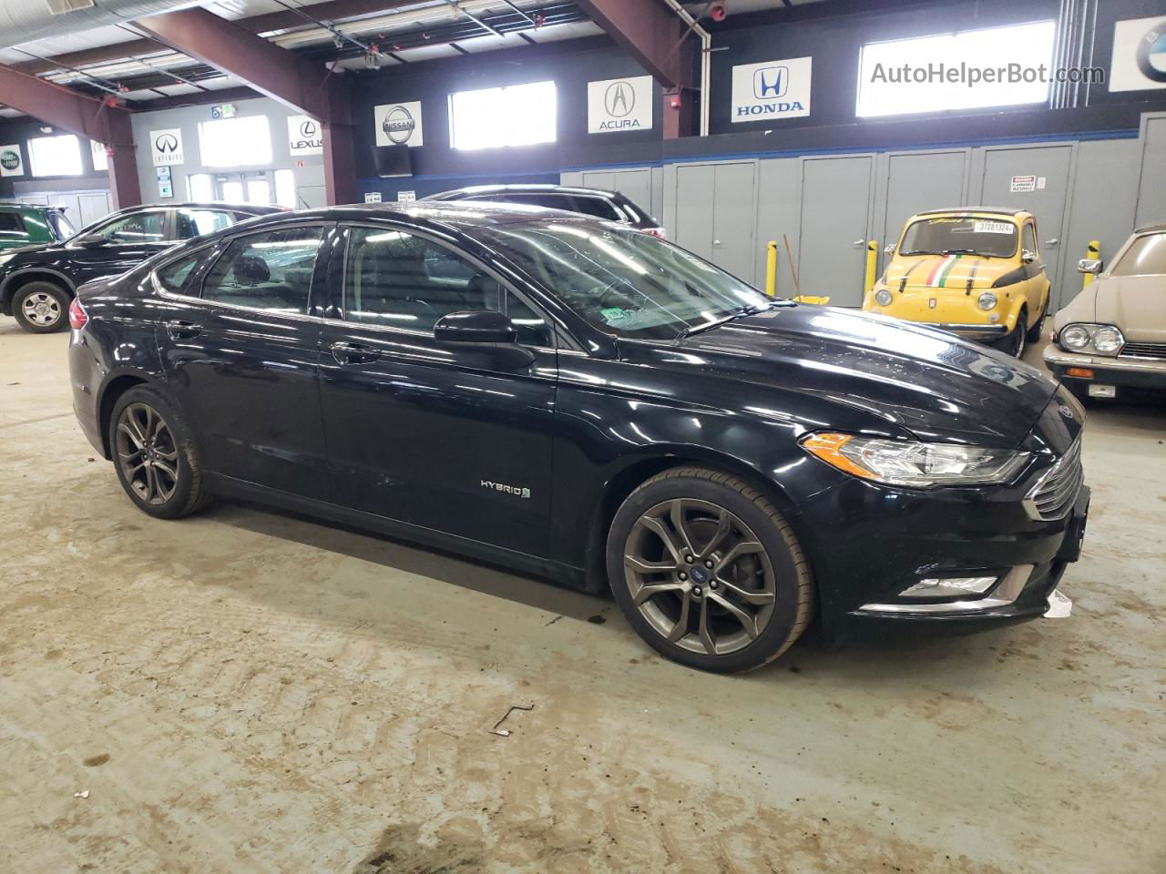 2018 Ford Fusion Se Hybrid Черный vin: 3FA6P0LU5JR220908