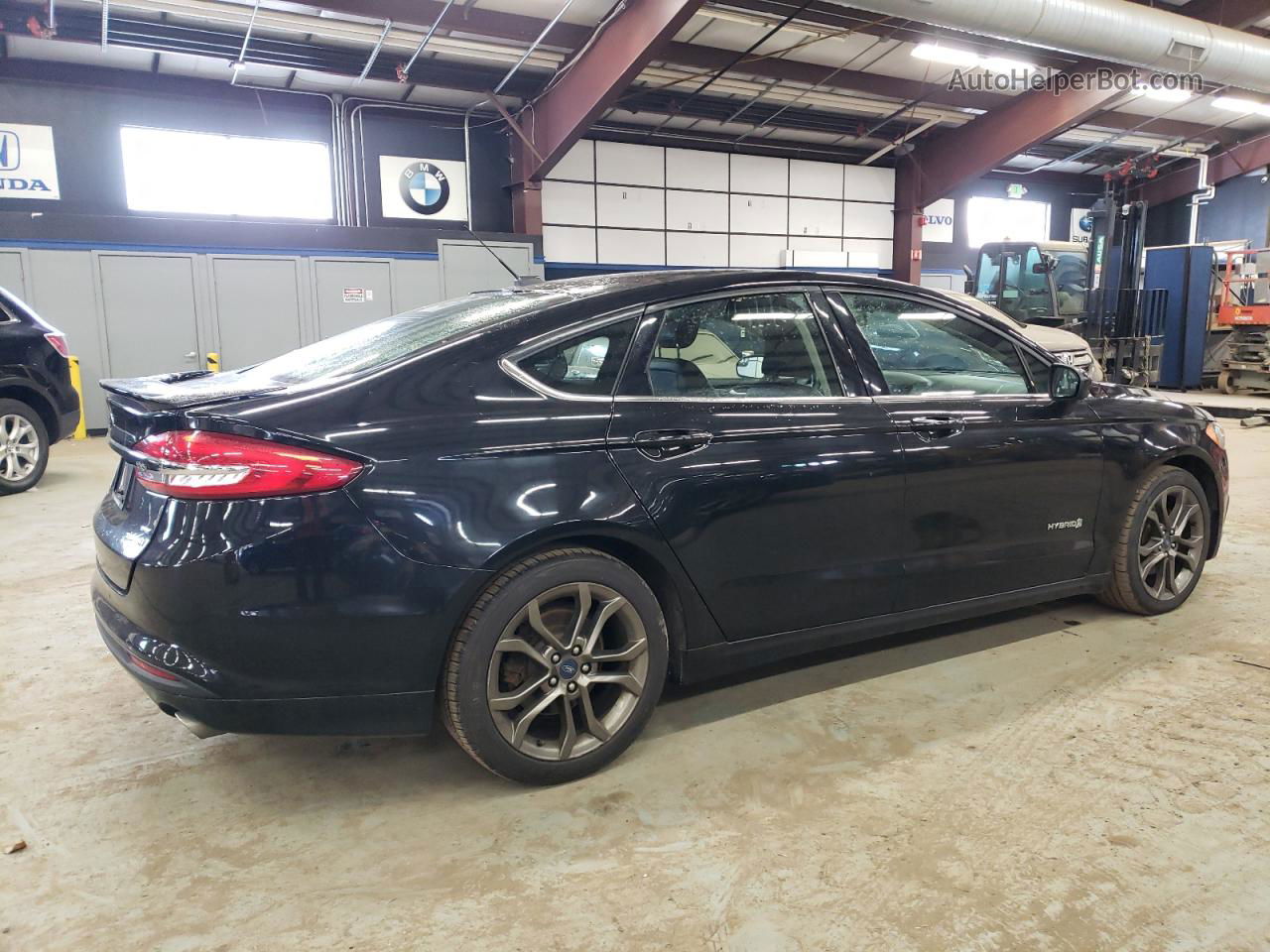 2018 Ford Fusion Se Hybrid Black vin: 3FA6P0LU5JR220908