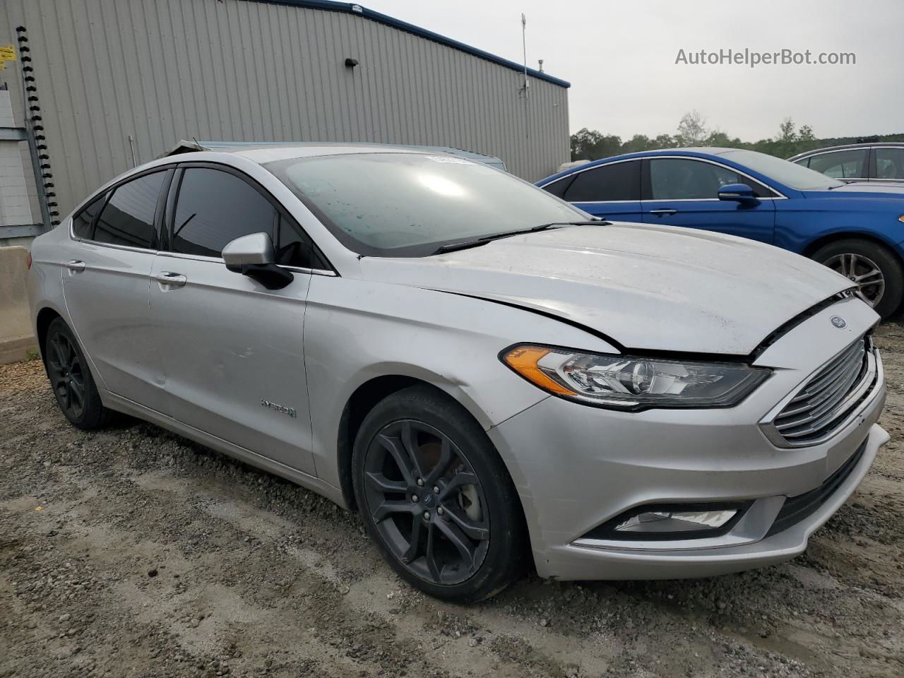 2018 Ford Fusion Se Hybrid Silver vin: 3FA6P0LU5JR248238