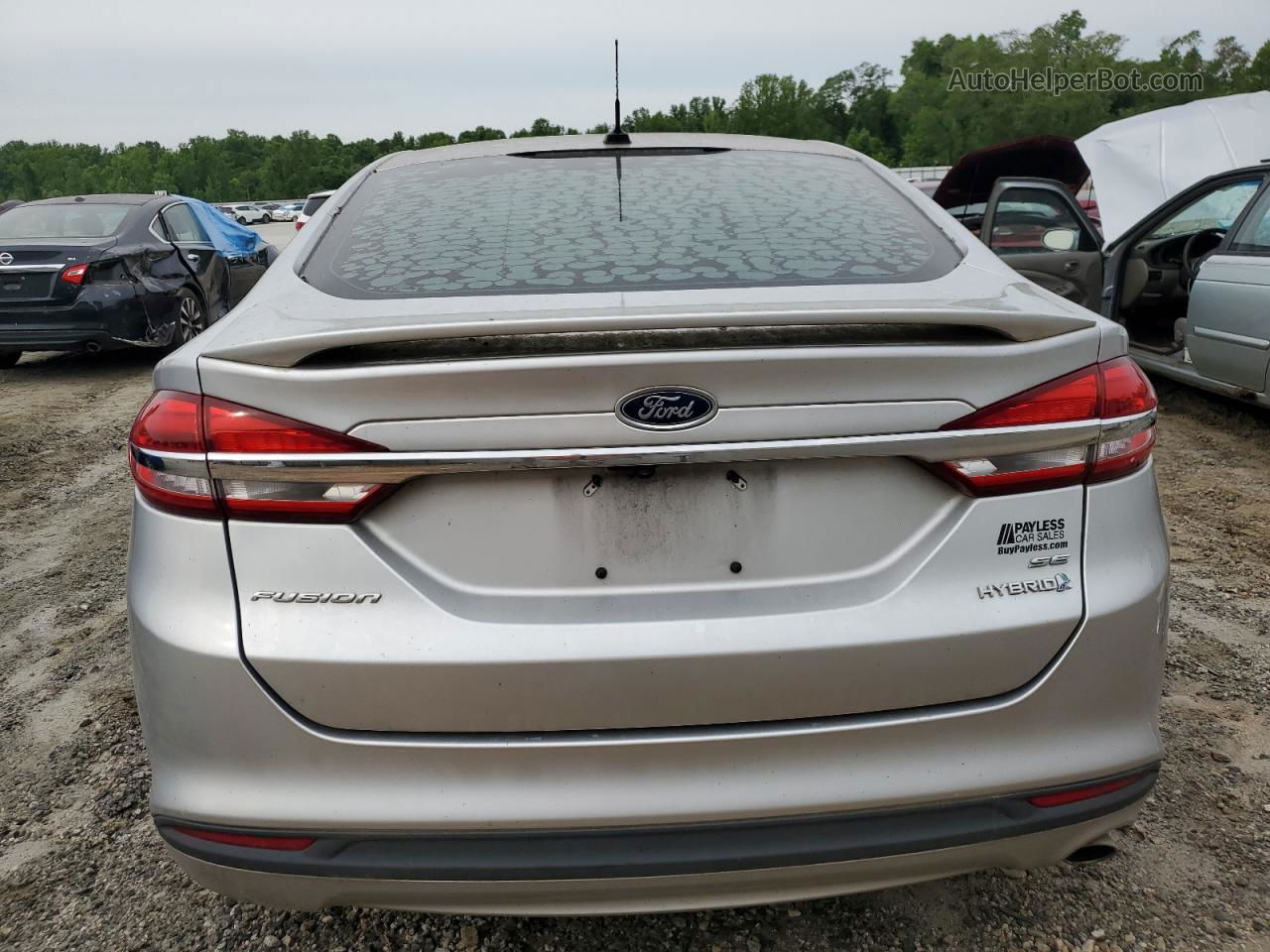 2018 Ford Fusion Se Hybrid Silver vin: 3FA6P0LU5JR248238