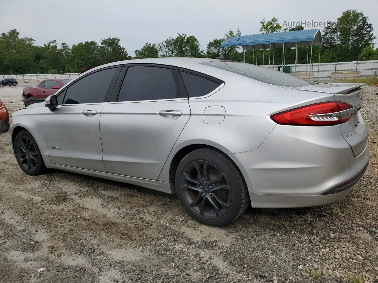 2018 Ford Fusion Se Hybrid Silver vin: 3FA6P0LU5JR248238