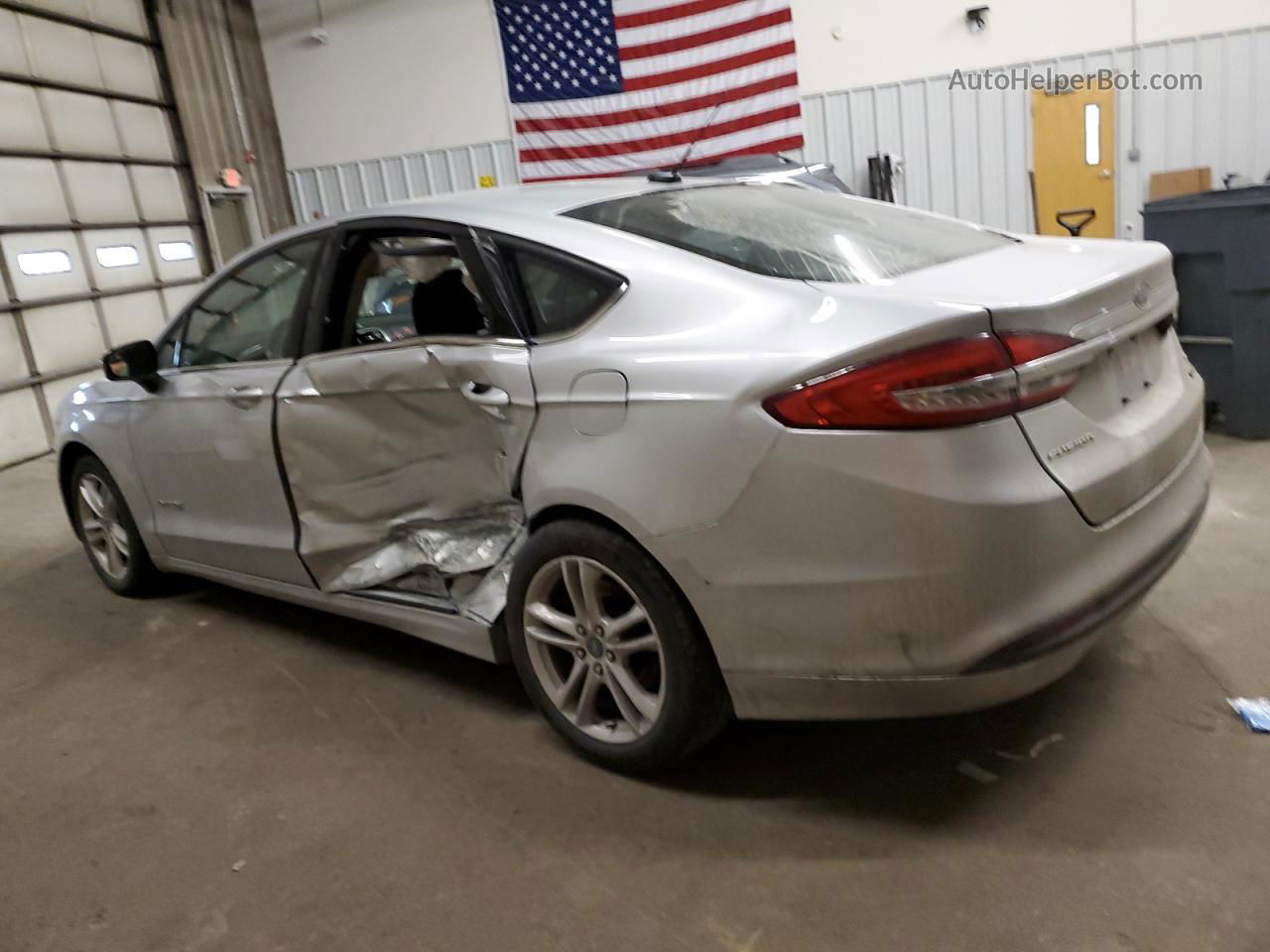 2018 Ford Fusion Se Hybrid Silver vin: 3FA6P0LU5JR248627