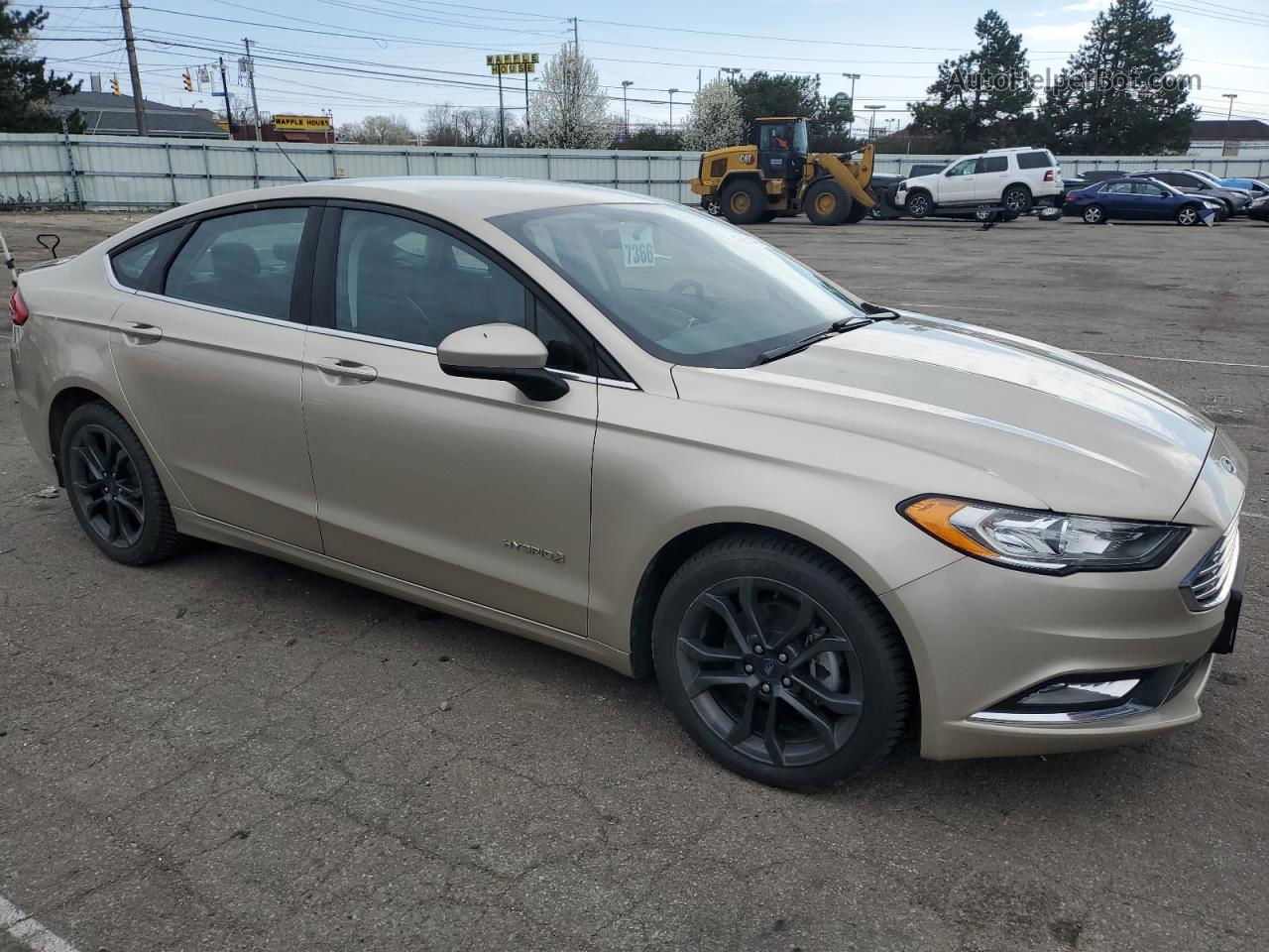 2018 Ford Fusion Se Hybrid Gold vin: 3FA6P0LU5JR284107