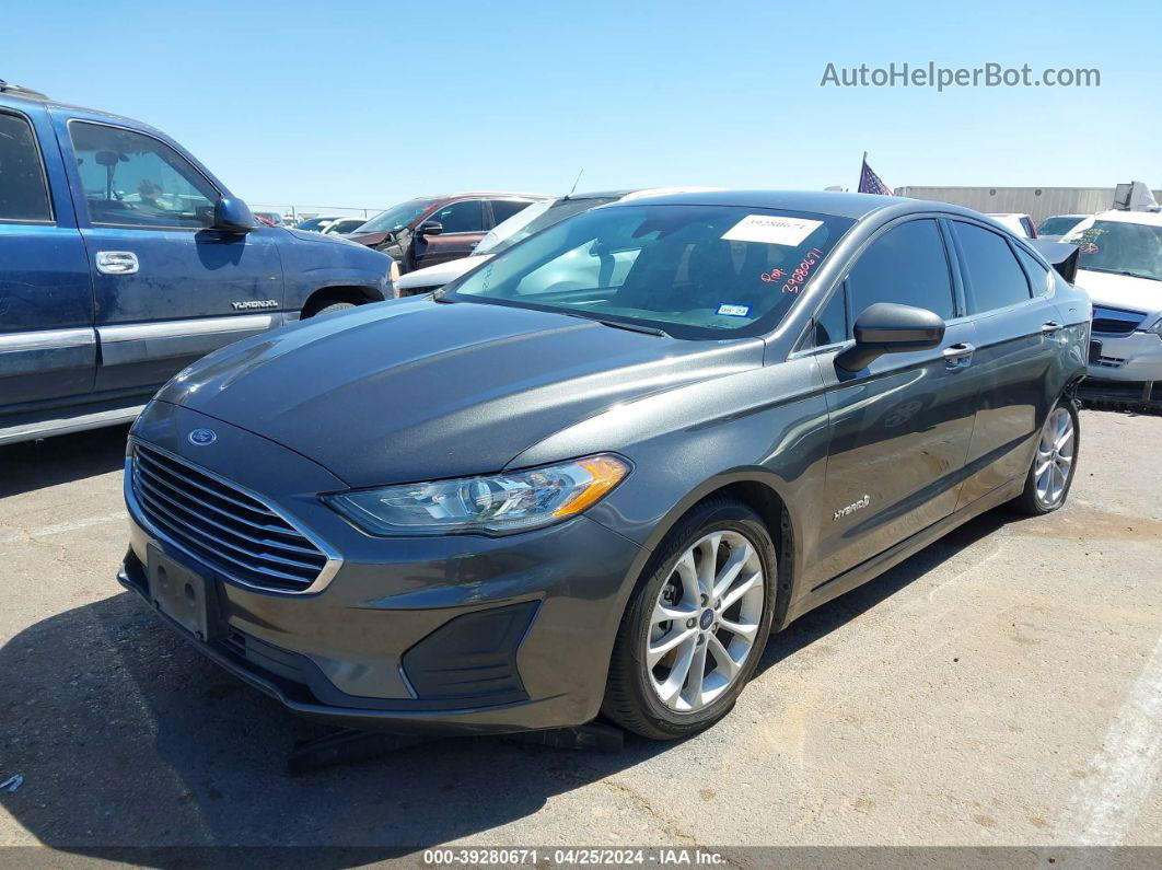 2019 Ford Fusion Hybrid Se Gray vin: 3FA6P0LU5KR105761