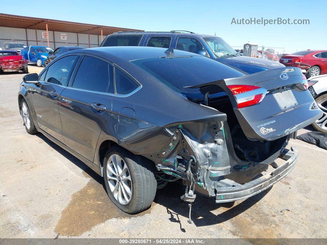 2019 Ford Fusion Hybrid Se Gray vin: 3FA6P0LU5KR105761