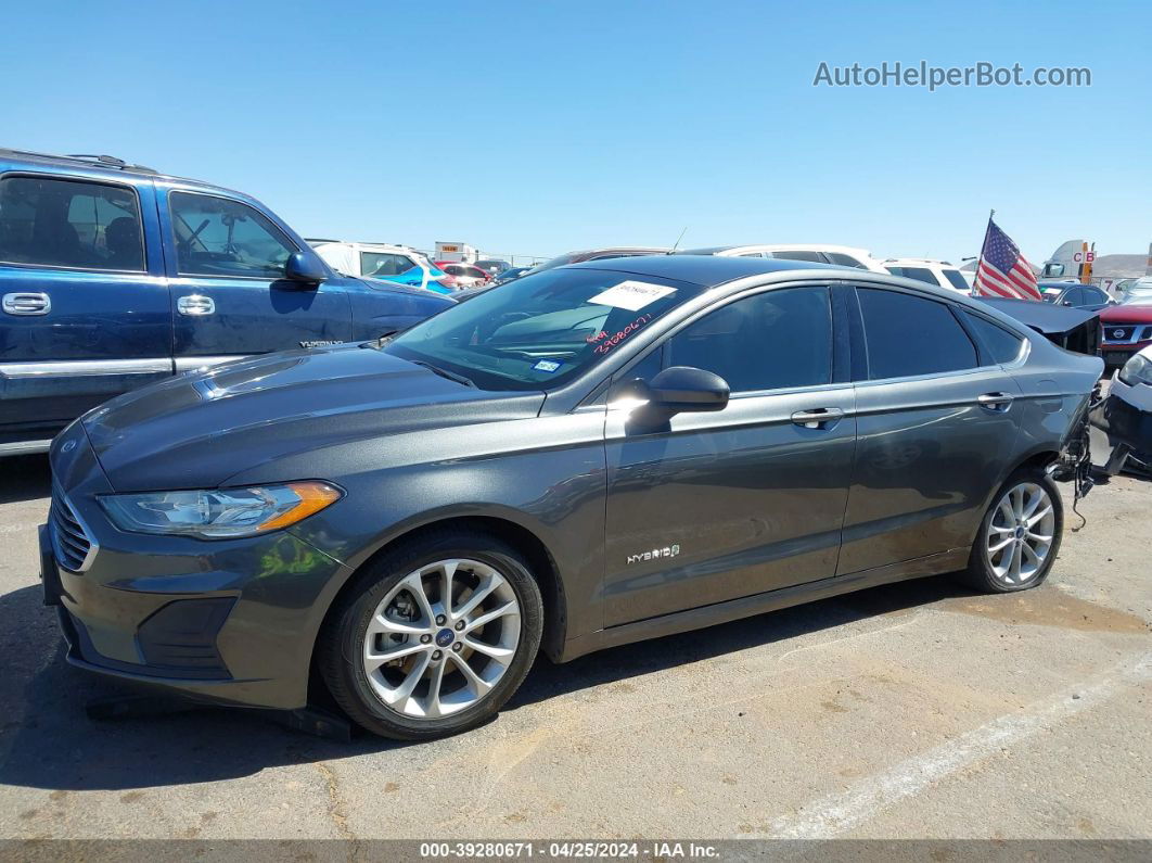 2019 Ford Fusion Hybrid Se Gray vin: 3FA6P0LU5KR105761