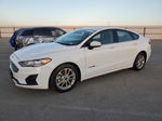 2019 Ford Fusion Se White vin: 3FA6P0LU5KR141367