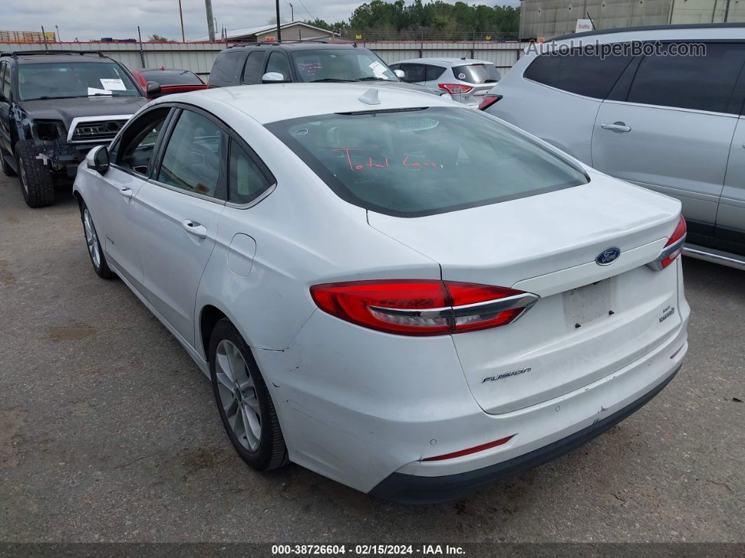 2019 Ford Fusion Hybrid Se Белый vin: 3FA6P0LU5KR151882