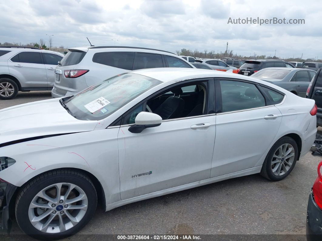 2019 Ford Fusion Hybrid Se Белый vin: 3FA6P0LU5KR151882