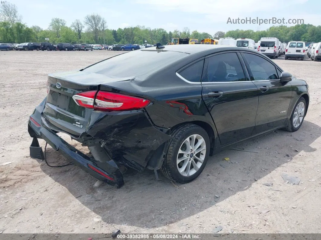 2019 Ford Fusion Hybrid Se Black vin: 3FA6P0LU5KR157701