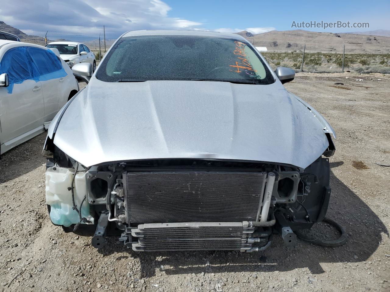 2019 Ford Fusion Se Silver vin: 3FA6P0LU5KR182954