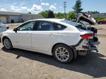 2019 Ford Fusion Se White vin: 3FA6P0LU5KR197115