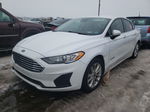 2019 Ford Fusion Se White vin: 3FA6P0LU5KR205553