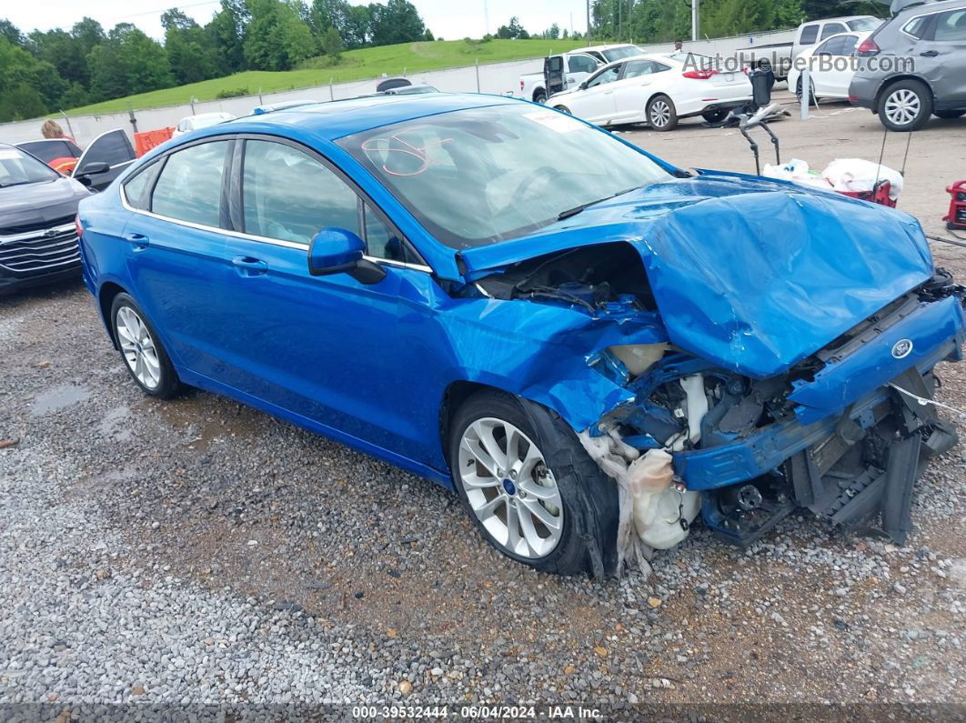 2019 Ford Fusion Hybrid Se Blue vin: 3FA6P0LU5KR207450