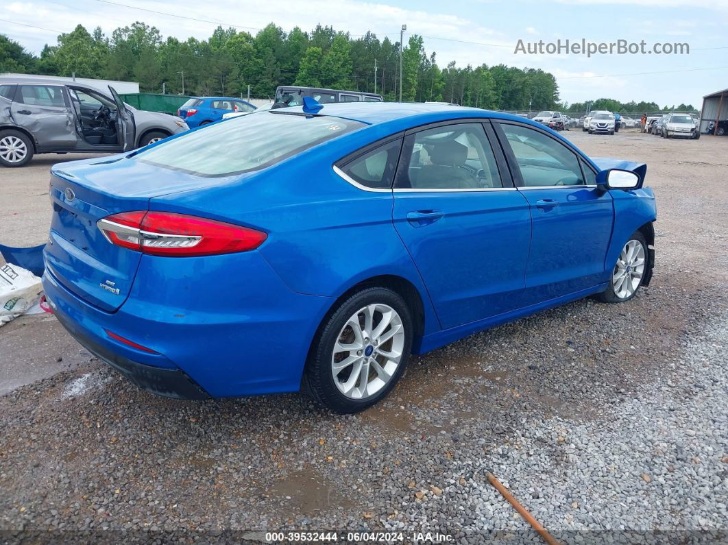 2019 Ford Fusion Hybrid Se Blue vin: 3FA6P0LU5KR207450