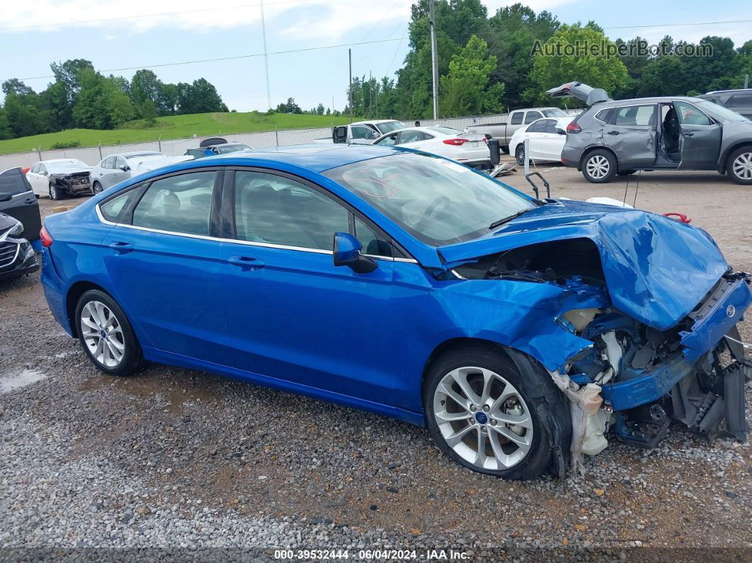 2019 Ford Fusion Hybrid Se Blue vin: 3FA6P0LU5KR207450