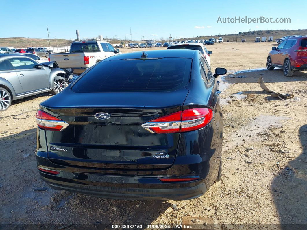 2019 Ford Fusion Hybrid Se Black vin: 3FA6P0LU5KR220442