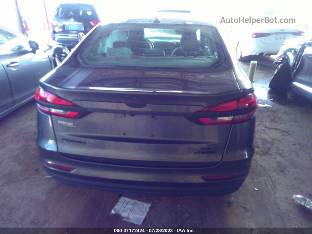 2019 Ford Fusion Hybrid Se Gray vin: 3FA6P0LU5KR225320