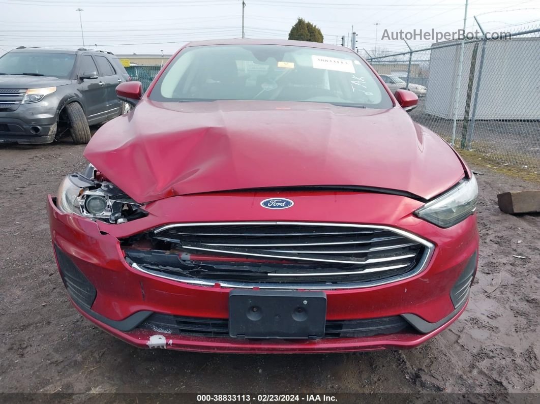 2019 Ford Fusion Hybrid Se Красный vin: 3FA6P0LU5KR257071