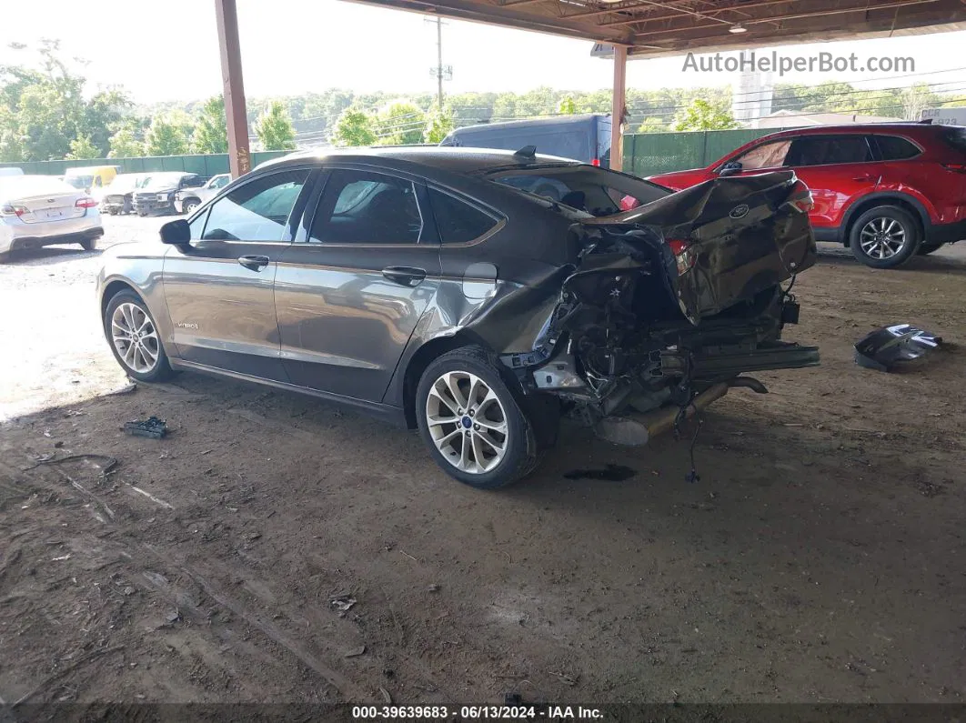 2019 Ford Fusion Hybrid Se Gray vin: 3FA6P0LU5KR257619