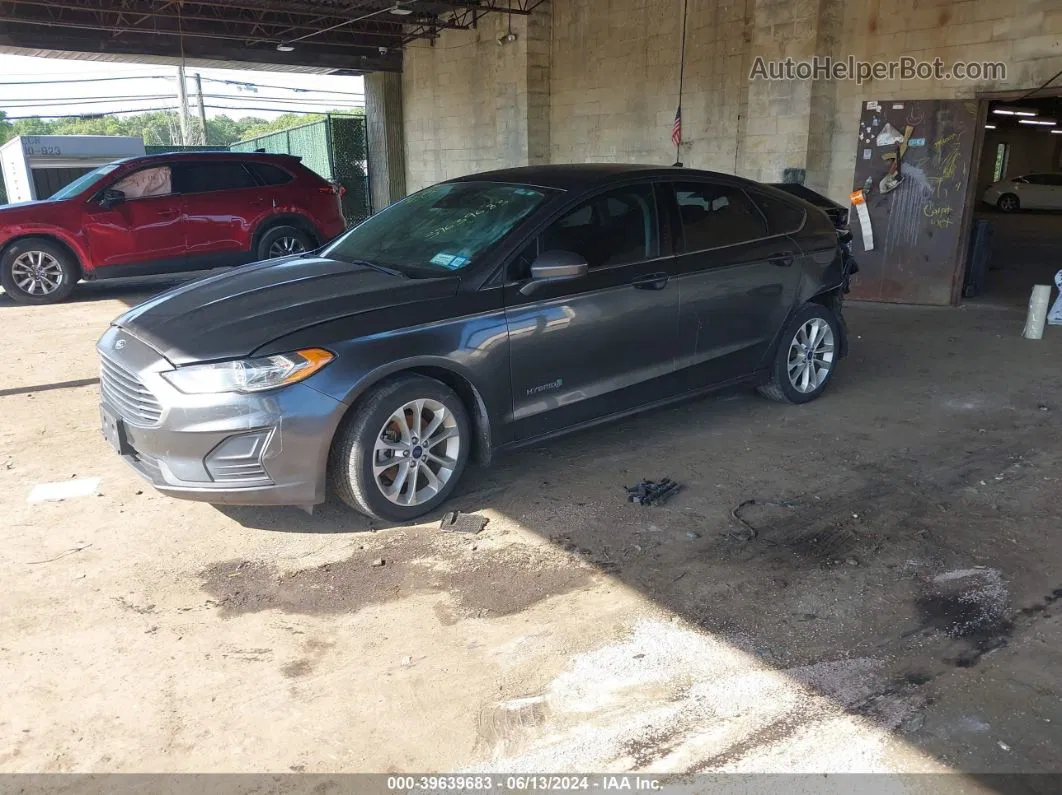 2019 Ford Fusion Hybrid Se Gray vin: 3FA6P0LU5KR257619