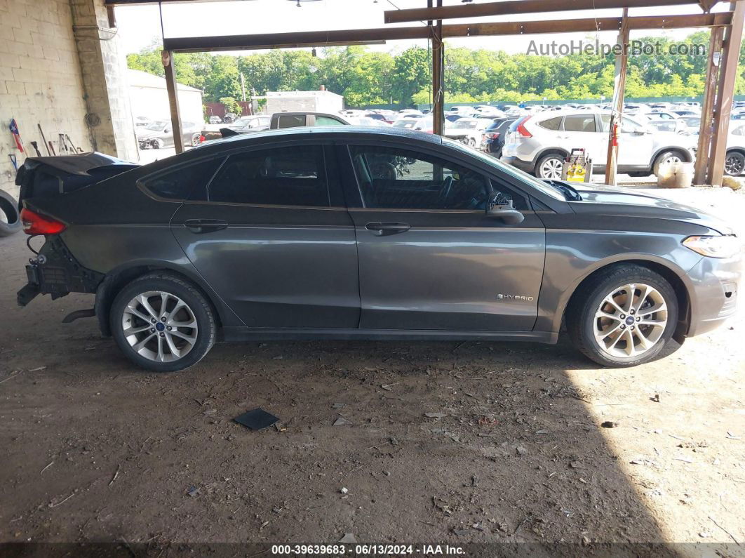 2019 Ford Fusion Hybrid Se Gray vin: 3FA6P0LU5KR257619