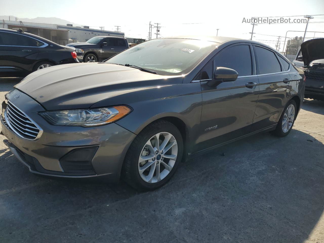 2019 Ford Fusion Se Charcoal vin: 3FA6P0LU5KR261587