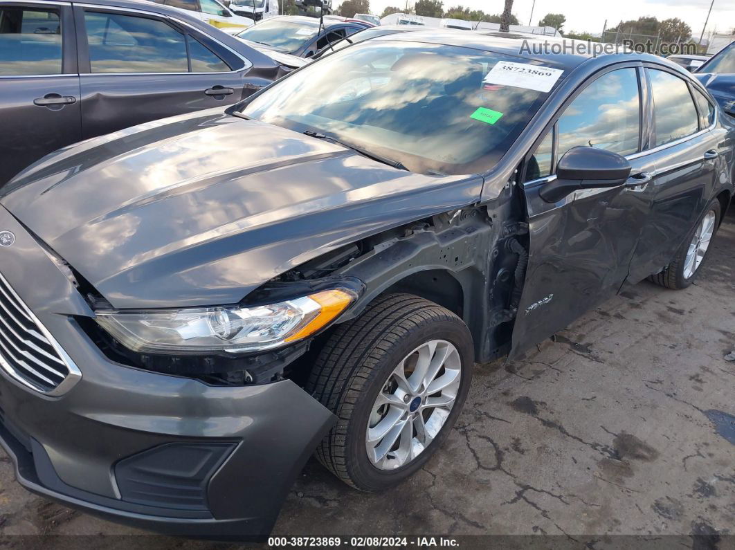 2019 Ford Fusion Hybrid Se Gray vin: 3FA6P0LU5KR272119