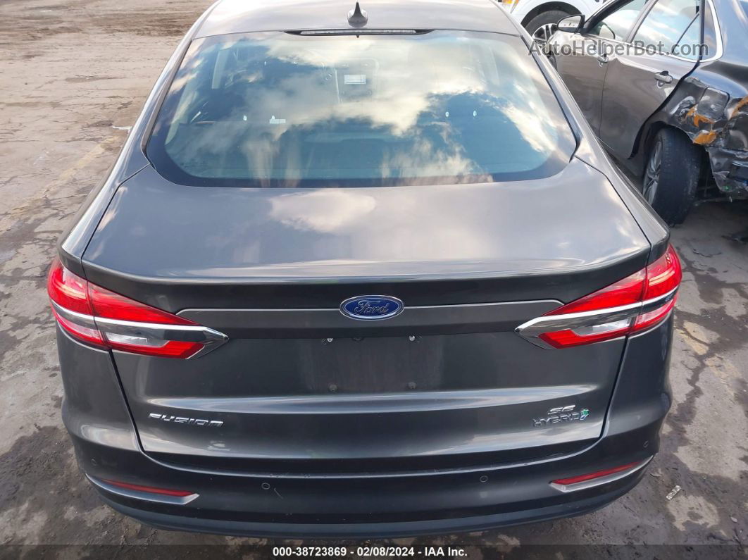 2019 Ford Fusion Hybrid Se Gray vin: 3FA6P0LU5KR272119