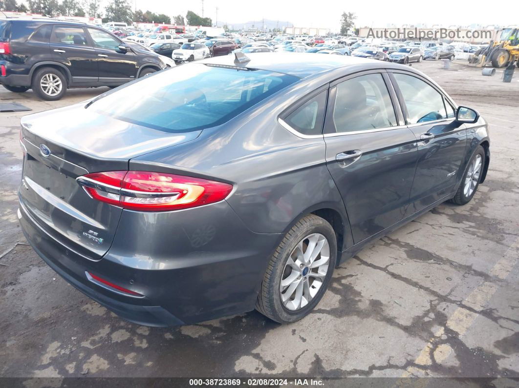 2019 Ford Fusion Hybrid Se Gray vin: 3FA6P0LU5KR272119