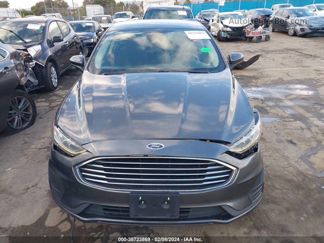 2019 Ford Fusion Hybrid Se Gray vin: 3FA6P0LU5KR272119