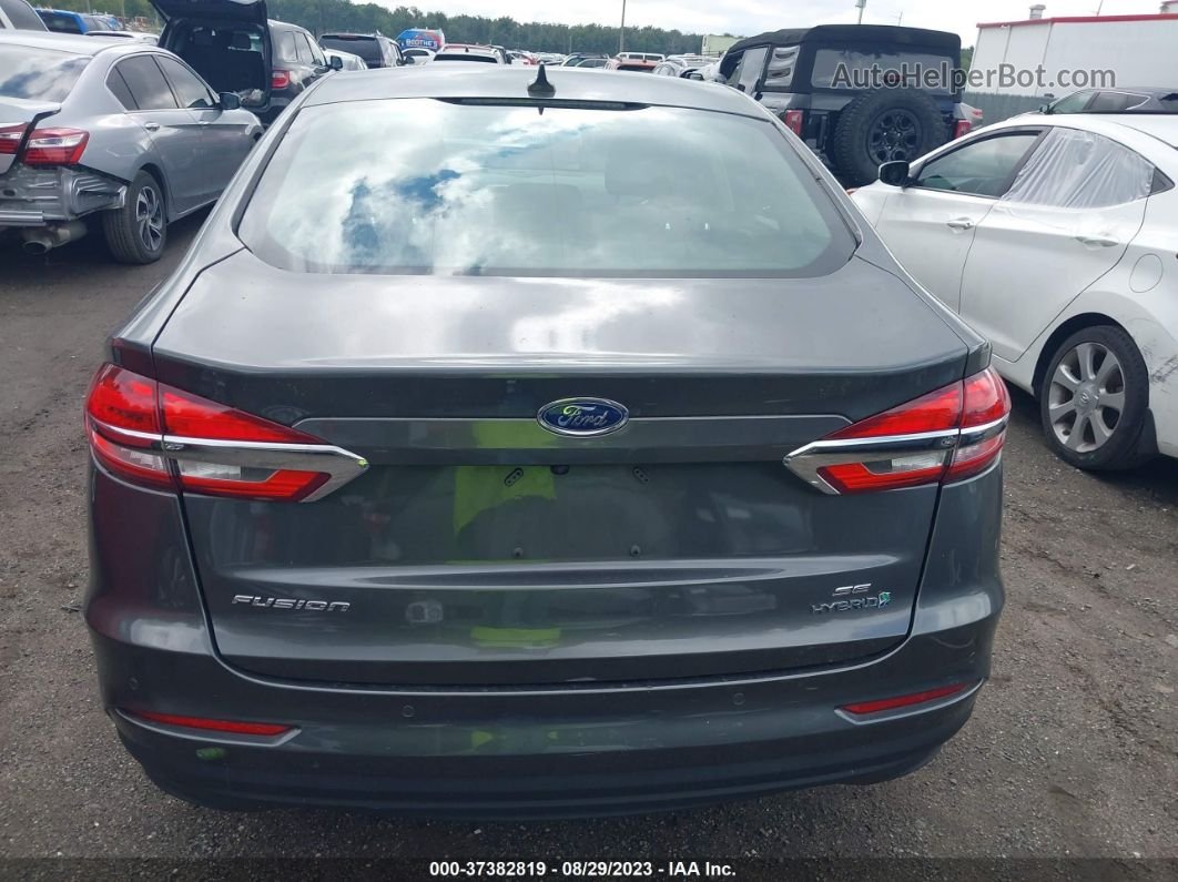 2019 Ford Fusion Hybrid Se Gray vin: 3FA6P0LU5KR277689