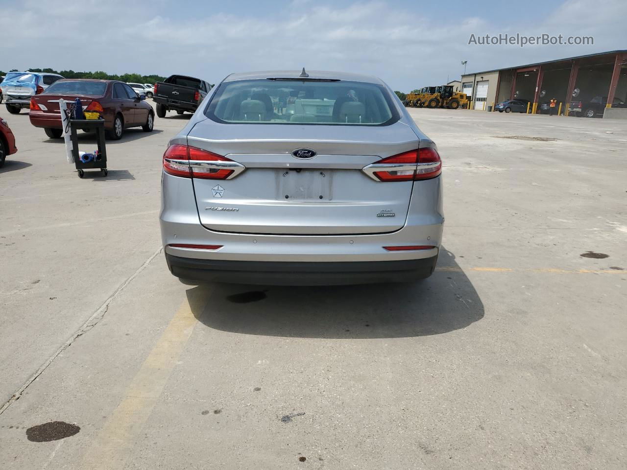 2020 Ford Fusion Se Silver vin: 3FA6P0LU5LR191722