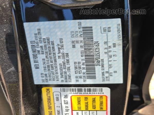 2020 Ford Fusion Hybrid Se vin: 3FA6P0LU5LR261624