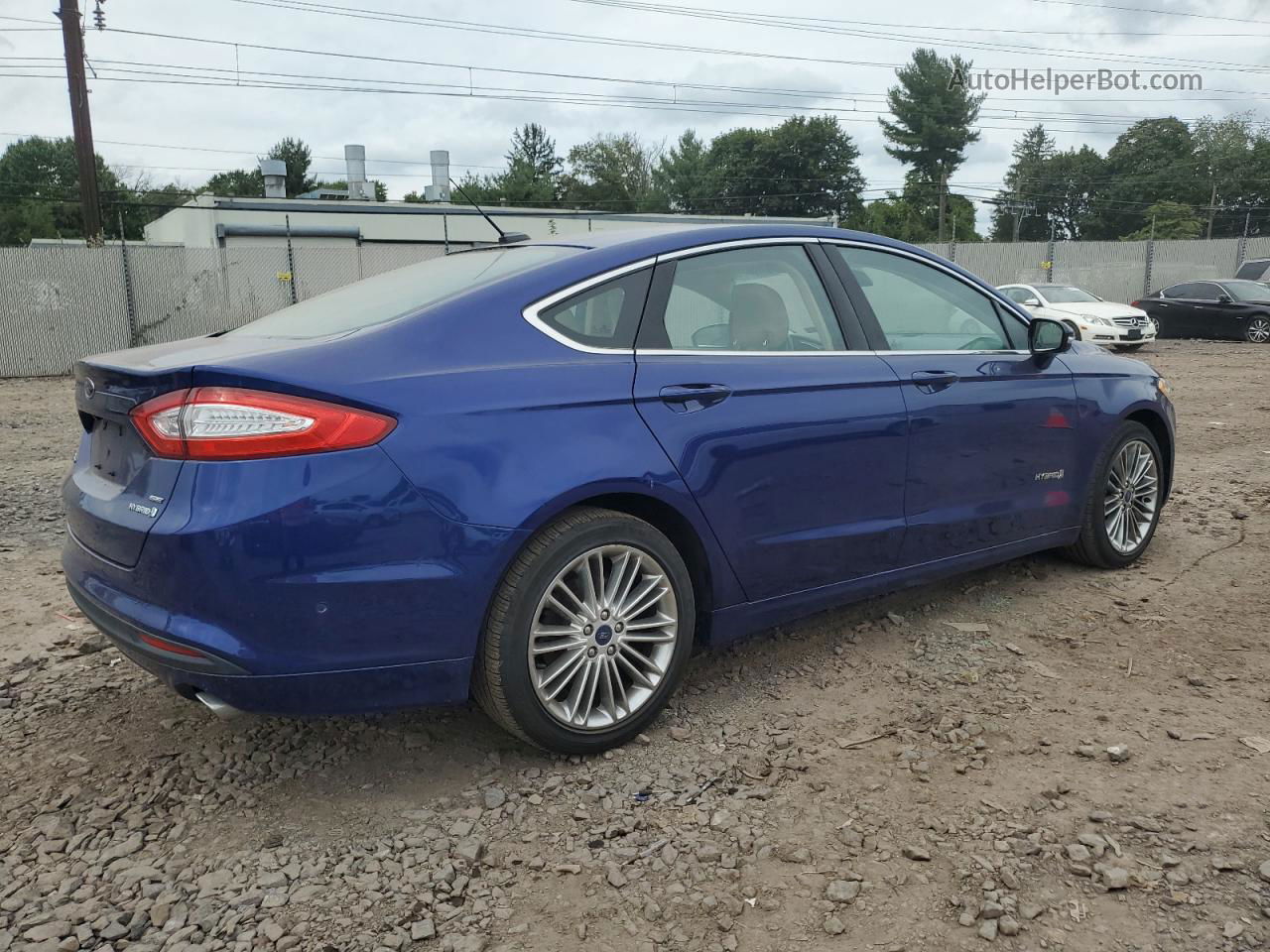 2013 Ford Fusion Se Hybrid Blue vin: 3FA6P0LU6DR224552