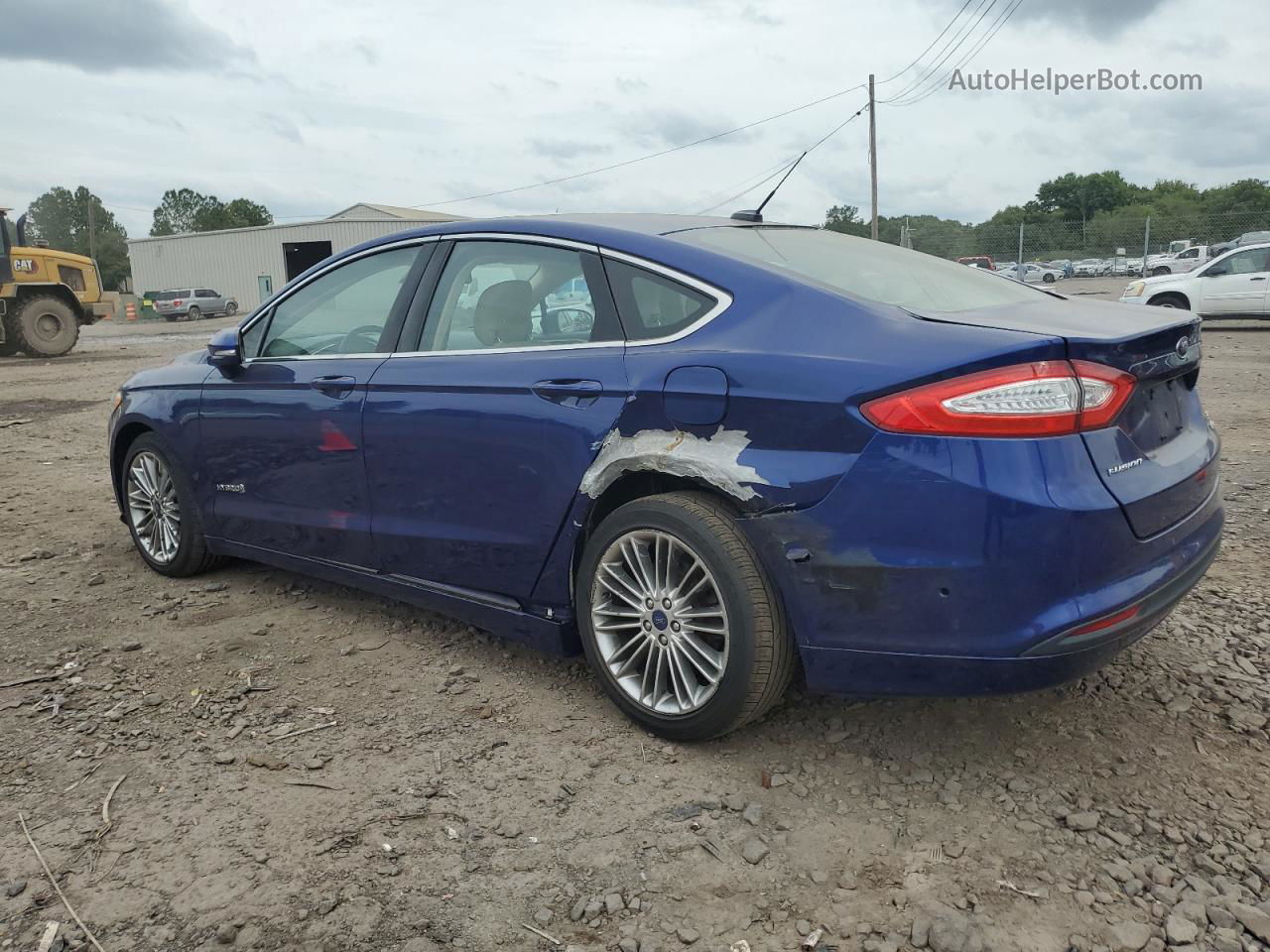 2013 Ford Fusion Se Hybrid Blue vin: 3FA6P0LU6DR224552