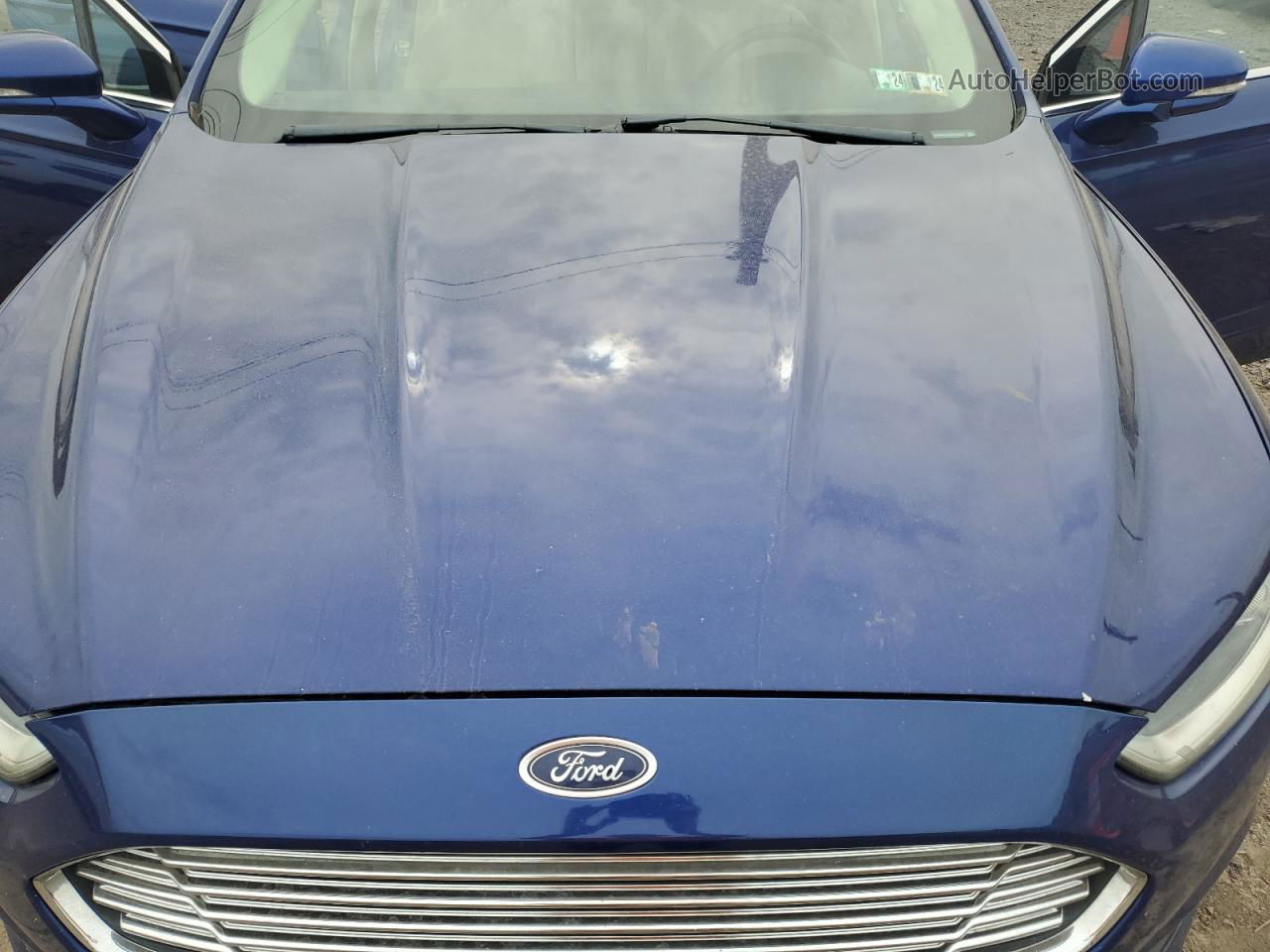 2013 Ford Fusion Se Hybrid Blue vin: 3FA6P0LU6DR224552