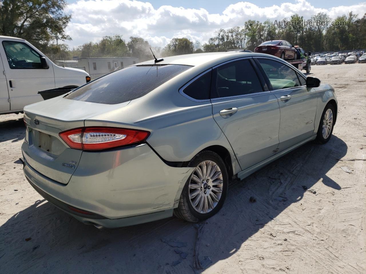 2013 Ford Fusion Se Hybrid Синий vin: 3FA6P0LU6DR251766