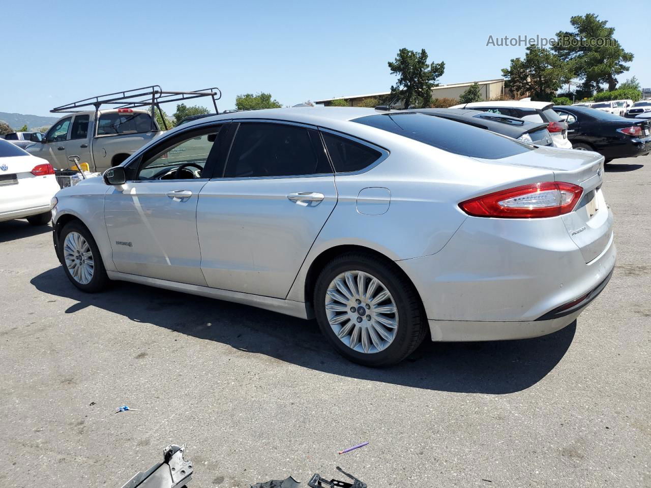 2013 Ford Fusion Se Hybrid Серебряный vin: 3FA6P0LU6DR326028