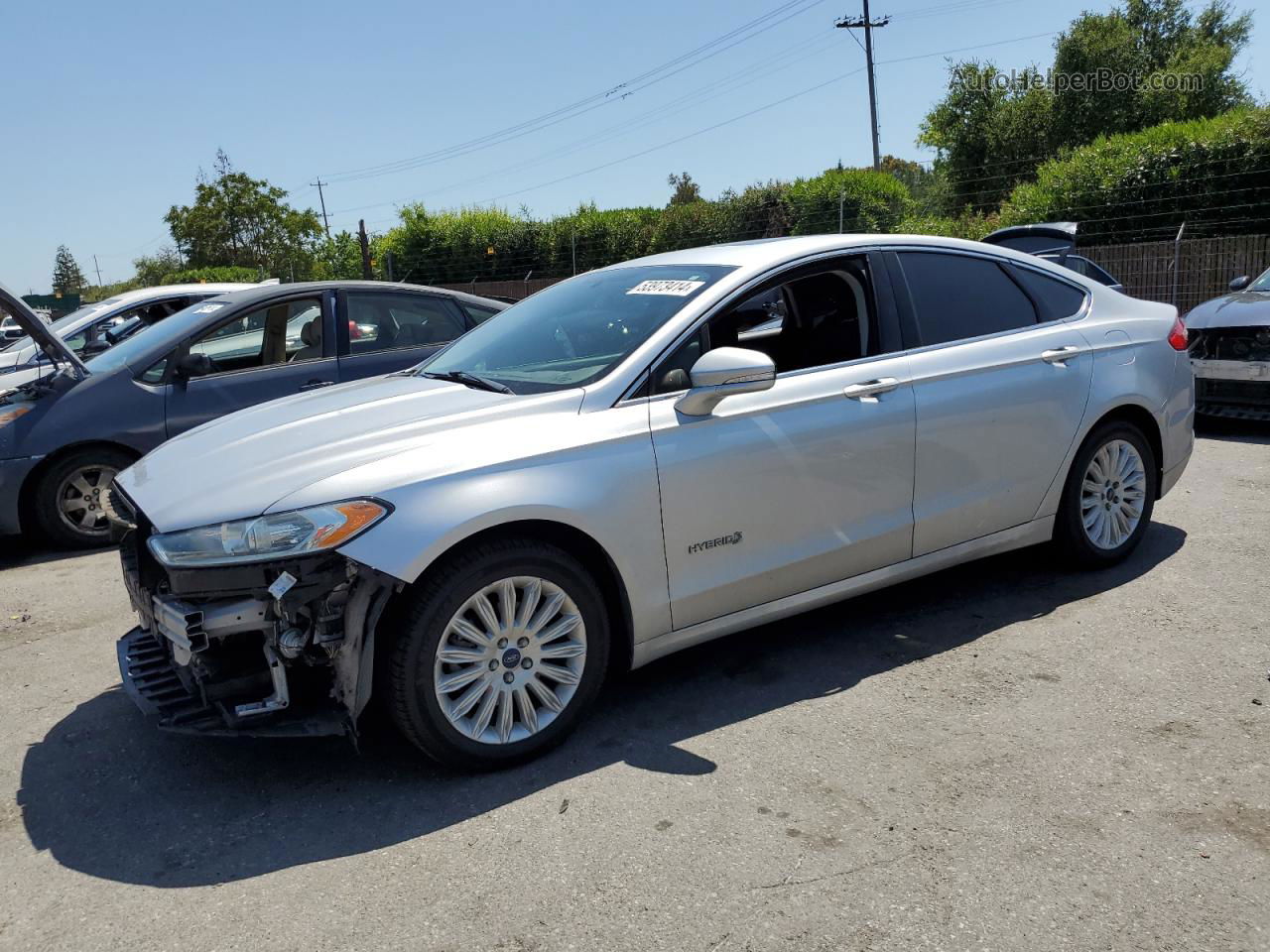 2013 Ford Fusion Se Hybrid Silver vin: 3FA6P0LU6DR326028