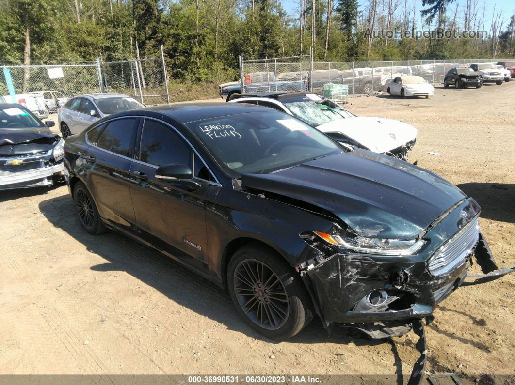 2014 Ford Fusion Se Hybrid Синий vin: 3FA6P0LU6ER195264