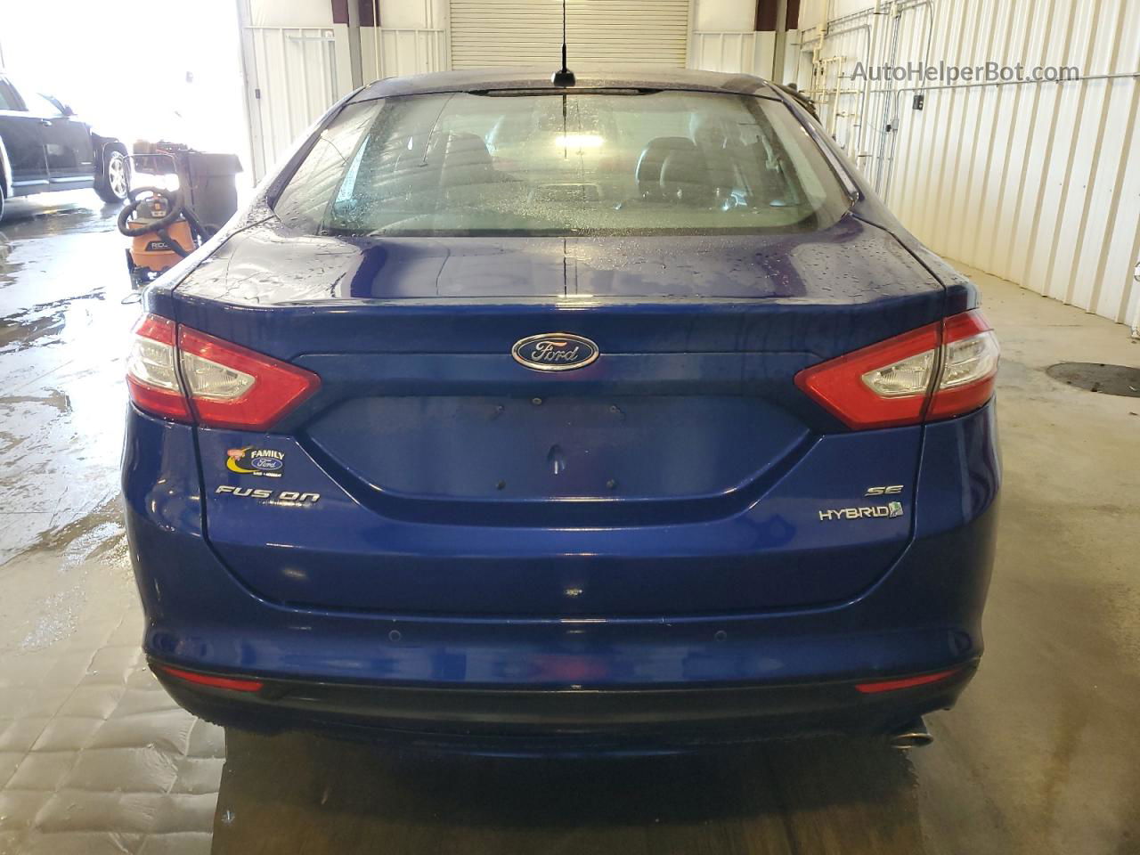 2014 Ford Fusion Se Hybrid Blue vin: 3FA6P0LU6ER234421