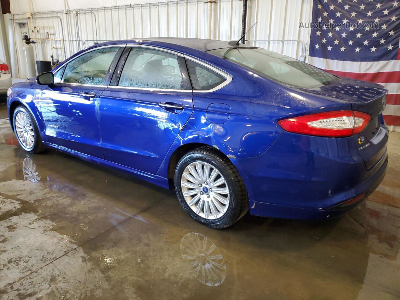 2014 Ford Fusion Se Hybrid Blue vin: 3FA6P0LU6ER234421