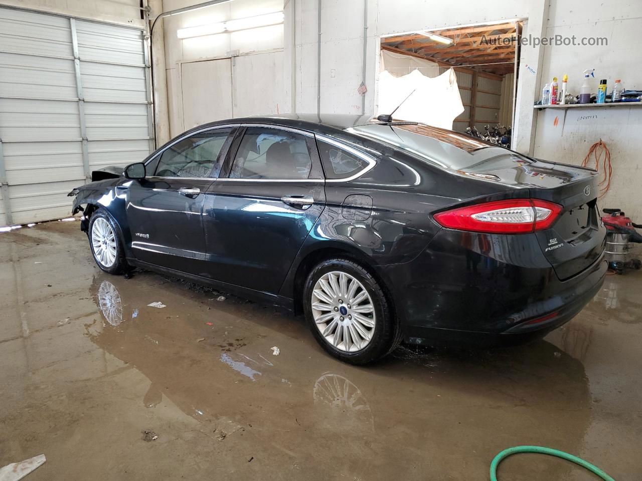 2015 Ford Fusion Se Hybrid Black vin: 3FA6P0LU6FR156966