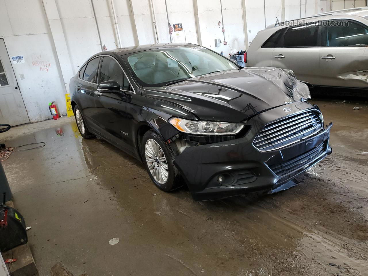 2015 Ford Fusion Se Hybrid Black vin: 3FA6P0LU6FR156966