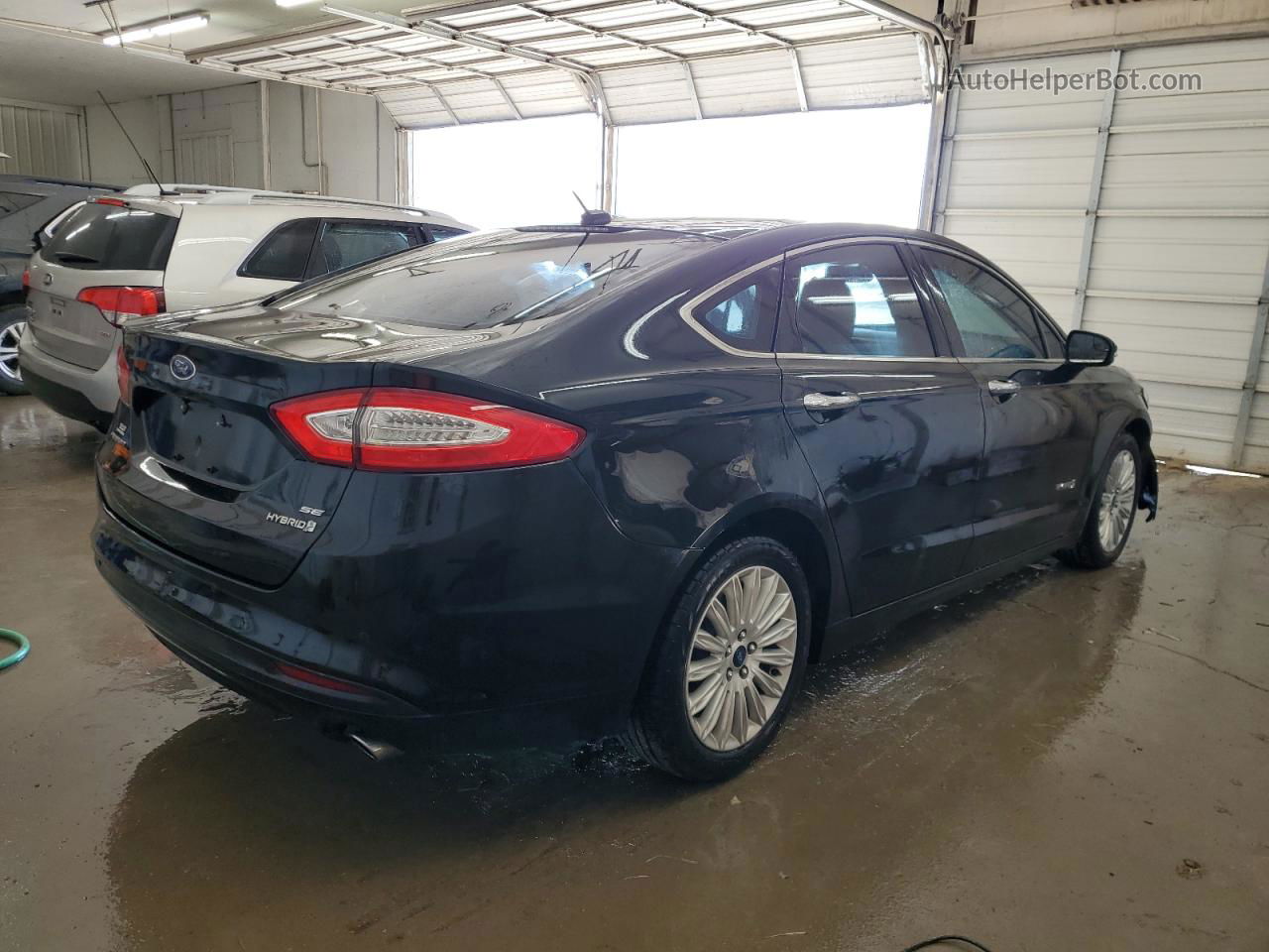 2015 Ford Fusion Se Hybrid Black vin: 3FA6P0LU6FR156966