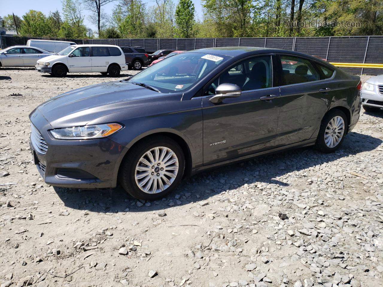 2016 Ford Fusion Se Hybrid Gray vin: 3FA6P0LU6GR163675