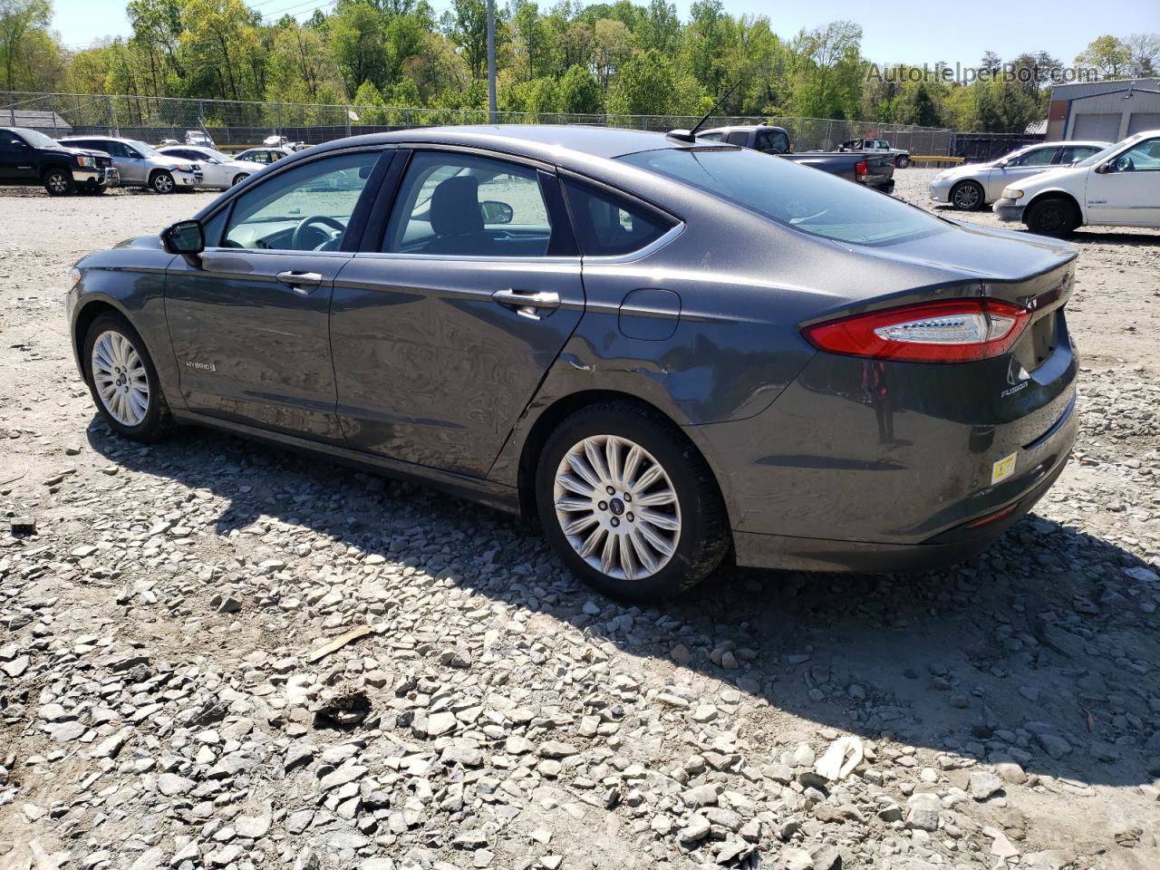 2016 Ford Fusion Se Hybrid Gray vin: 3FA6P0LU6GR163675