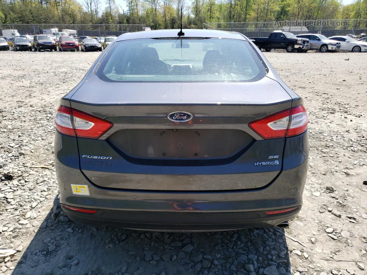 2016 Ford Fusion Se Hybrid Gray vin: 3FA6P0LU6GR163675